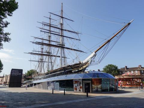 A yatch owner visits the famous Clipper Cutty Sark